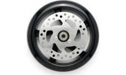 Replacement Wheel with Brake Disc for the Discola Scooter, 200x30mm (prior to 10/2025) - Black