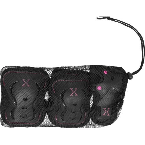 Комплект защиты H320 NILS EXTREME - Розово-чёрный