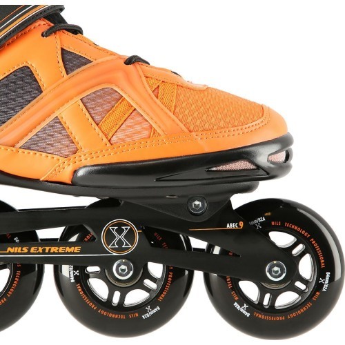 Melnas un oranžas skrituļslidas NILS Extreme NA14112 - NA14112 MELNAS-ORANŽAS SKRITUĻSLIDAS NILS EXTREME