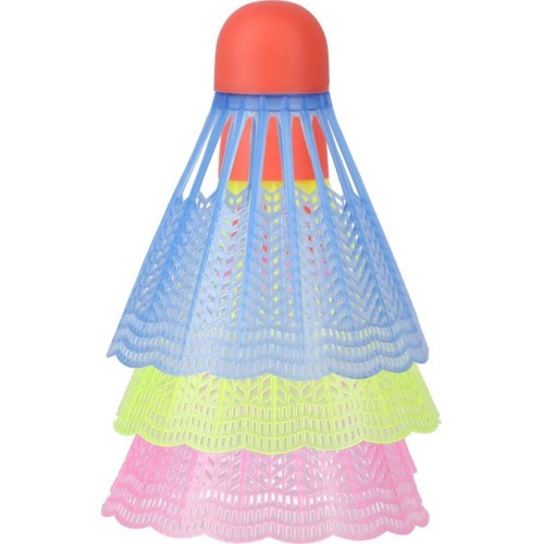NBL6013 NYLON SHUTTLECOCKS MULTICOLOR 3 PCS. NILS