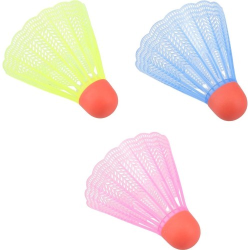 NBL6013 NYLON SHUTTLECOCKS MULTICOLOR 3 PCS. NILS