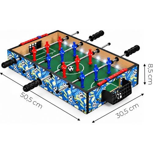 Piłkarzyki stołowe mini 50x30 cm stół do gry dla dzieci ECOTOYS