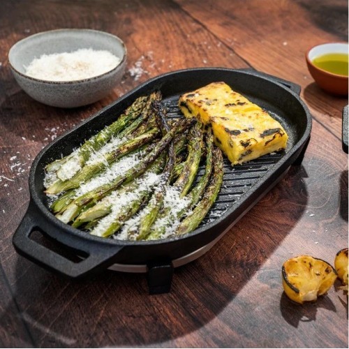 Corrugated cast iron frying pan Ooni Grizzler