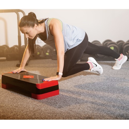 Aerobic Exercise Step Platform inSPORTline AS150 - Black-red