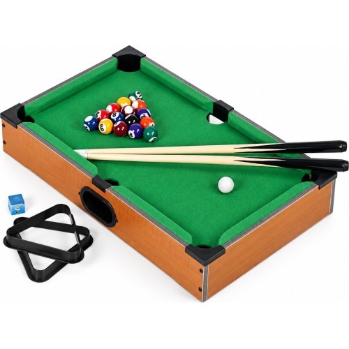 Stół do bilarda mini 50x30 cm zestaw do gry dla dzieci akcesoria ECOTOYS