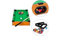 Stół do bilarda mini 50x30 cm zestaw do gry dla dzieci akcesoria ECOTOYS