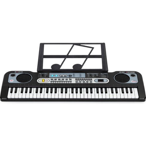 Large keyboard piano with microphone for children + power supply