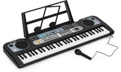 Large keyboard piano with microphone for children + power supply