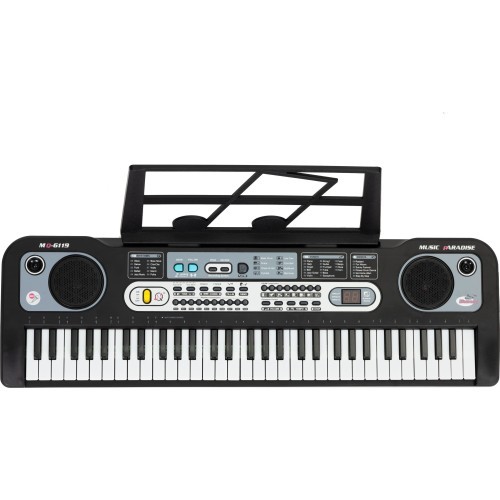 Large keyboard piano with microphone for children + power supply