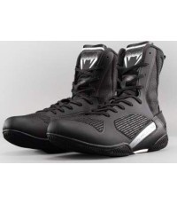 Venum Elite Neo Boxing Shoes - Black/White