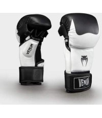 Venum Attack 2.0 Sparring Gloves Leather - Black/White