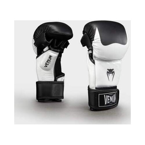 Venum Attack 2.0 Sparring Gloves Leather - Black/White