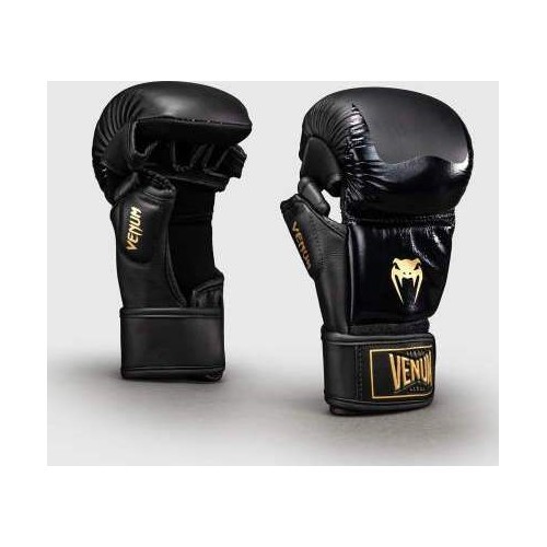 Venum Attack 2.0 Sparring Gloves Leather - Black/Gold