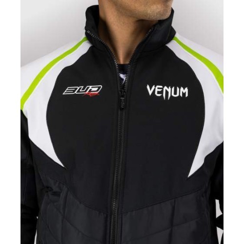 Мужская куртка Venum x Bud Racing - черный/белый/зеленый лайм
