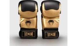 Venum Attack 2.0 Sparring Gloves Leather - Gold/Black