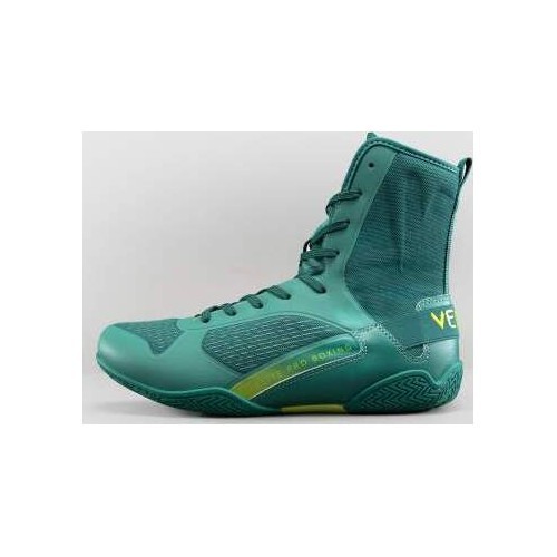 Venum Elite Neo Boxing Shoes - Green/ Neon Yellow