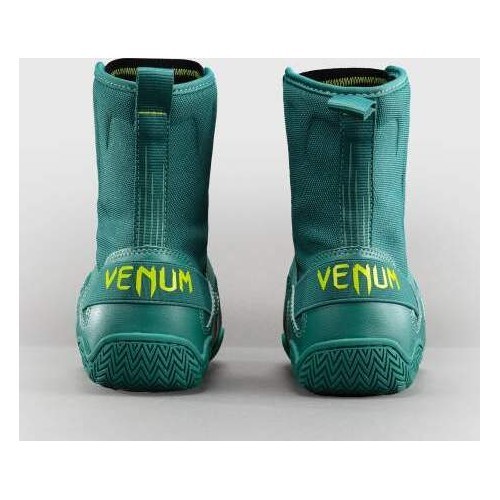 Venum Elite Neo Boxing Shoes - Green/ Neon Yellow