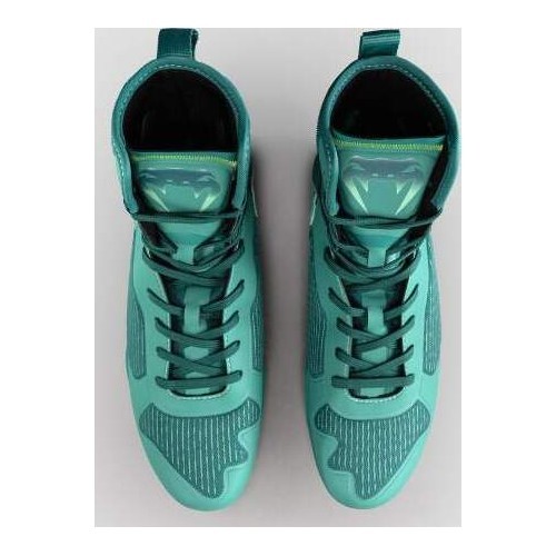 Venum Elite Neo Boxing Shoes - Green/ Neon Yellow