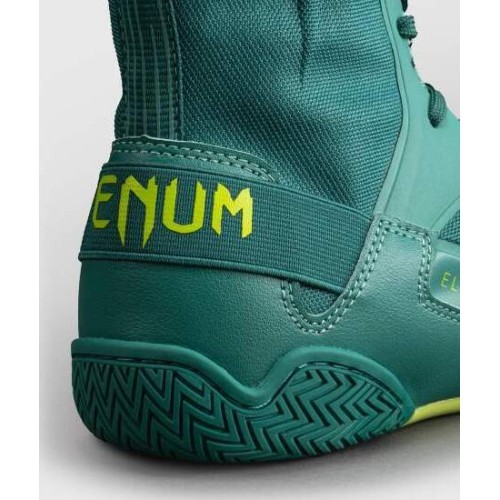 Venum Elite Neo Boxing Shoes - Green/ Neon Yellow