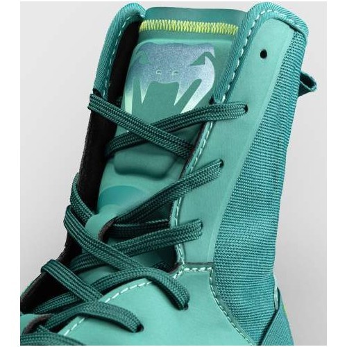Venum Elite Neo Boxing Shoes - Green/ Neon Yellow