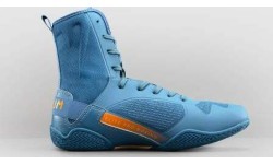 Venum Elite Neo Boxing Shoes - Steel Blue/Orange