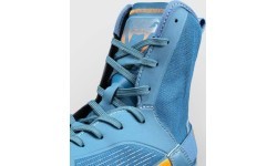 Venum Elite Neo Boxing Shoes - Steel Blue/Orange