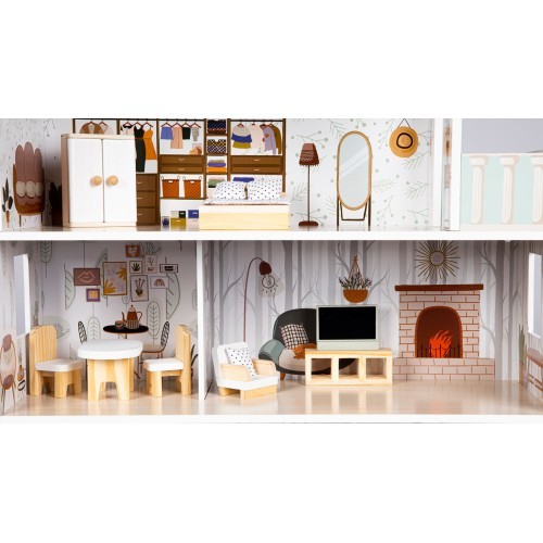 Dollhouse with Furnitures Ecotoys Emma Residence
