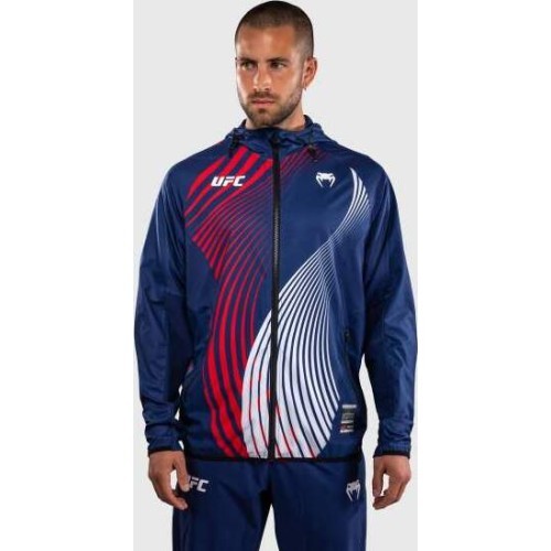 Men's Official UFC Freedom 250 by Venum Blue Authentic Fight Night Walkout Hoodie