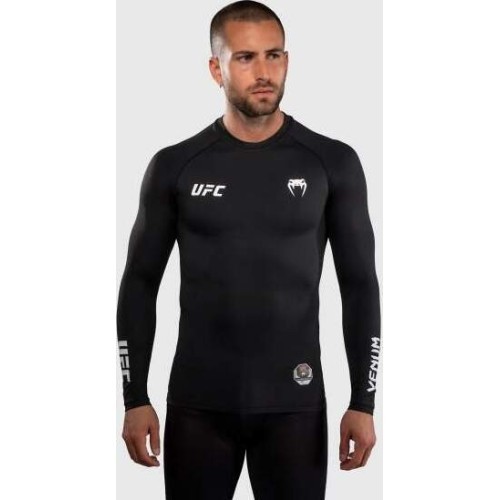Venum UFC Unity by Venum Authentic Fight Week Men's Performance Long Sleeve Rashguard - Black