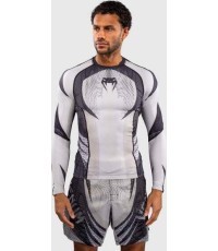 Venum Galactic 3.0 Long Sleeve Rashguard - Off-White/Black