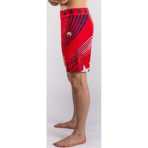 Men's Official UFC Freedom 250 by Venum Red Authentic Fight Night Long Fit Fight Short