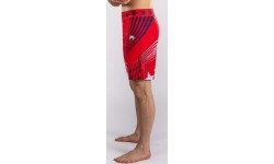 Men's Official UFC Freedom 250 by Venum Red Authentic Fight Night Long Fit Fight Short