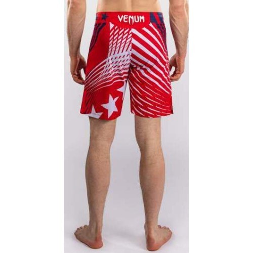 Men's Official UFC Freedom 250 by Venum Red Authentic Fight Night Long Fit Fight Short