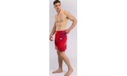Men's Official UFC Freedom 250 by Venum Red Authentic Fight Night Long Fit Fight Short