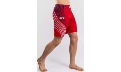 Men's Official UFC Freedom 250 by Venum Red Authentic Fight Night Long Fit Fight Short