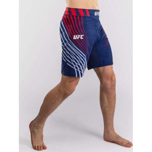 Men's Official UFC Freedom 250 by Venum Blue Authentic Fight Night Long Fit Fight Short