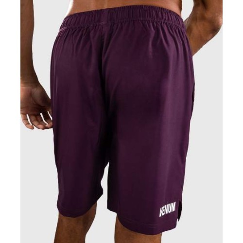 Venum Contender Training Shorts - Dark Purple/ White