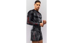 Venum Demon Long Sleeve Rashguard - Black/Grey