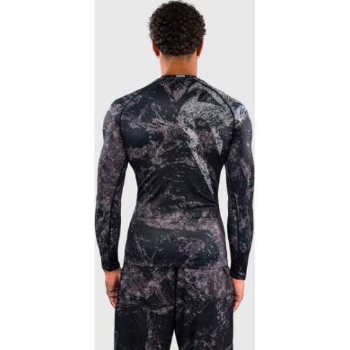 Venum Rage & Workout Long Sleeve Rashguard - Black/Grey
