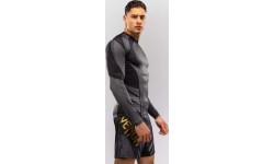 Venum Galactic 3.0 Long Sleeve Rashguard - Black/Gold