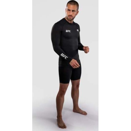 Venum UFC Unity by Venum Authentic Fight Week Men's Performance Long Sleeve Rashguard - Black