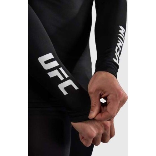 Venum UFC Unity by Venum Authentic Fight Week Men's Performance Long Sleeve Rashguard - Black