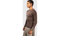 Venum UFC Unity by Venum Authentic Fight Week Men's Performance Long Sleeve Rashguard - Brown