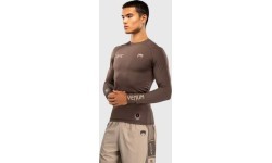 Venum UFC Unity by Venum Authentic Fight Week Men's Performance Long Sleeve Rashguard - Brown
