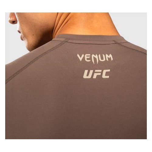 Venum UFC Unity by Venum Authentic Fight Week Men's Performance Long Sleeve Rashguard - Brown