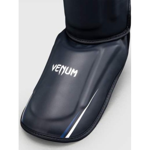 Venum G-Core Shin Guards - Navy Blue/White