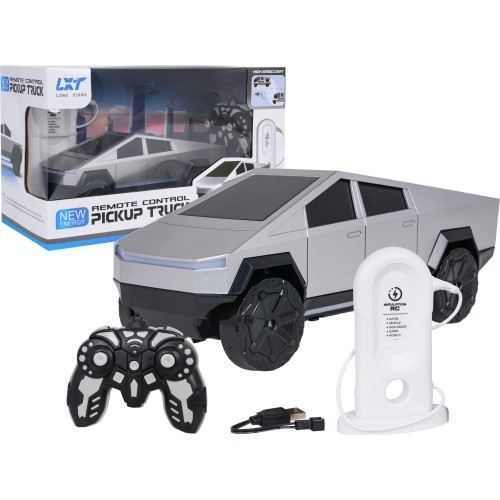 R/C Auto TRACK Silver + Charging Station