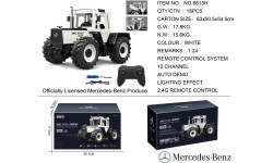 Tractor White 1:24 with remote control Mercedes Benz