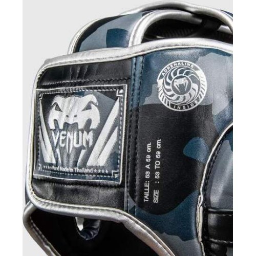 Venum Elite Camo Headgear - Dark Navy/Blue