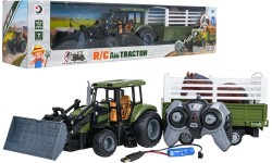 copy of Green Tractor with Trailer R/C 1:20 + Animals